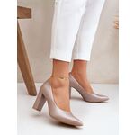 Step in style կանացի փամփեր բլոկակնքով, բեժ [MW-206819]