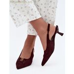 Step in style բլոկ կրունկով բարձրակրունկ կոշիկներ, կարմիր [MW-230721]
