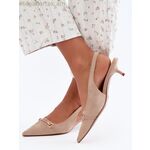 Step in style բարձրակրունկ պոմպեր մոդել 230726 — բեժ [MW-230726]