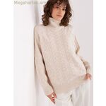 Wool Fashion Italia բարձր վզնոցով ջեմփեր — բեժ [MW-189227]