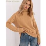 Wool Fashion Italia մոդել 208281 օձիքով սվիտեր — շագանակագույն [MW-208281]
