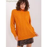 Wool Fashion Italia նարնջագույն սվիտեր՝ բարձր վզնոցով [MW-189228]