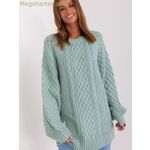 Wool Fashion Italia երկար պուլովեր — կանաչ [MW-185745]