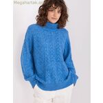 Wool Fashion Italia բարձր փակ վզնոցով սվիտեր — blue [MW-189230]