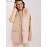 Wool Fashion Italia մորթե գիլետ, բեժ [MW-186707]