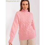 Wool Fashion Italia սվիտեր (բարձր վզնոց) մոդել 189889 — վարդագույն [MW-189889]