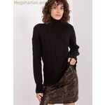 Wool Fashion Italia տերտլնեկ սվիտեր — սև [MW-188312]