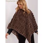Wool Fashion Italia պոնչո մոդել 190858 — դարչնագույն [MW-190858]