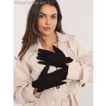 Wool Fashion Italia կանացի ձեռնոցներ, մոդել 202519 — սև [MW-202519]
