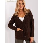 Wool Fashion Italia քարդիգան, մոդել 186747 — շագանակագույն [MW-186747]