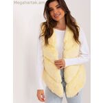 Wool Fashion Italia մորթե գիլե, դեղին [MW-187741]