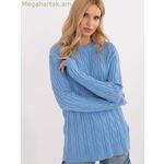 Wool Fashion Italia կանացի սվիտեր, կապույտ [MW-199533]