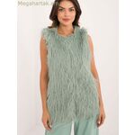 Wool Fashion Italia մորթե գիլետ — կանաչ [MW-200204]
