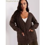 Wool Fashion Italia կարդիգան մոդել 186751 — շագանակագույն [MW-186751]