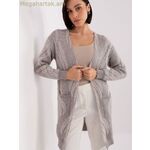 Wool Fashion Italia կարդիգան մոդել 188278 — մոխրագույն [MW-188278]