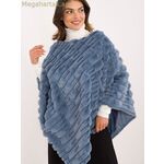 Wool Fashion Italia պոնչո (մոդել 200206) — կապույտ [MW-200206]
