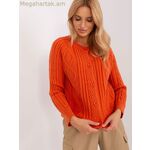 Wool Fashion Italia կարդիգան մոդել 186821՝ նարնջագույն [MW-186821]