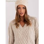 Wool Fashion Italia կանացի գլխարկ — բեժ [MW-187553]