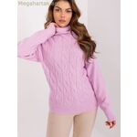 Wool Fashion Italia բարձր կոկորդակով սվիտեր մոդել 208309 — մանուշակագույն [MW-208309]