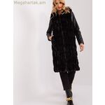 Wool Fashion Italia մորթե գիլե — սեւ [MW-190866]